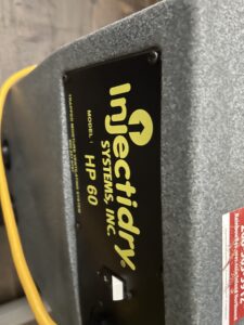 Injectidry drying unit set up on a job